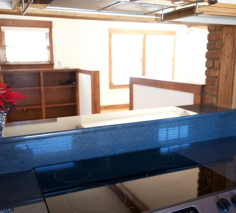 kitchen passthrough looking to living and dining rooms