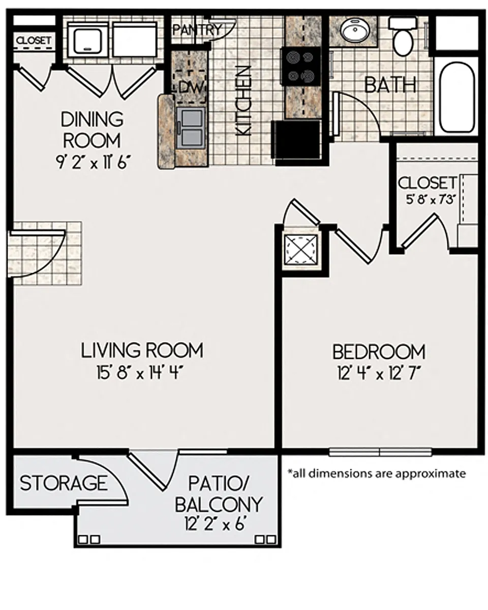 Floor plan 1A Floorplan