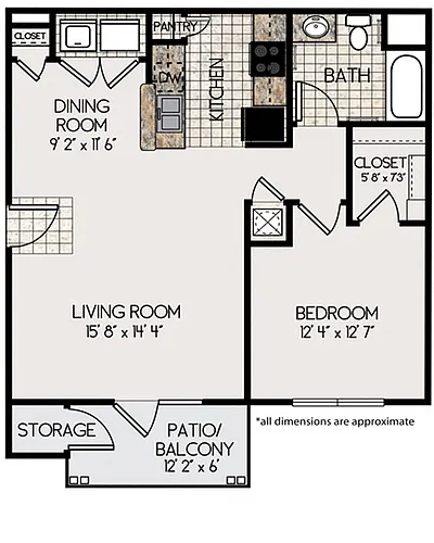 Floor plan 1A Floorplan
