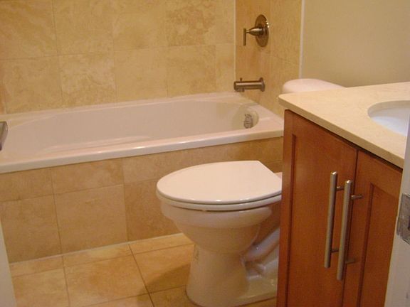 Bathroom with natural stone