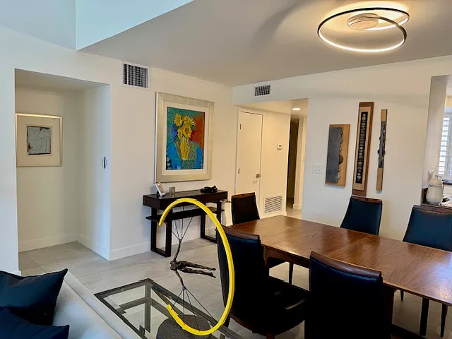Living/dining area.
