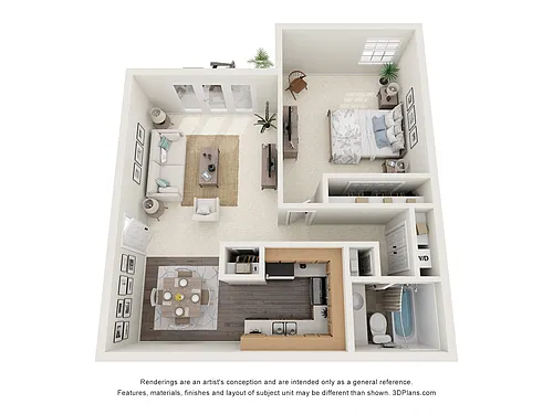 Floor plan 1 Bedroom
