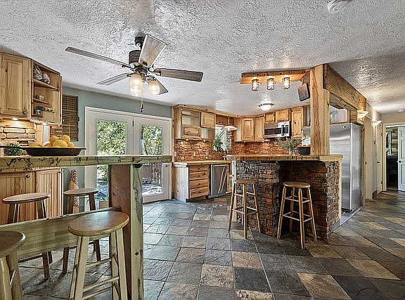 upstairs kitchen/dining area