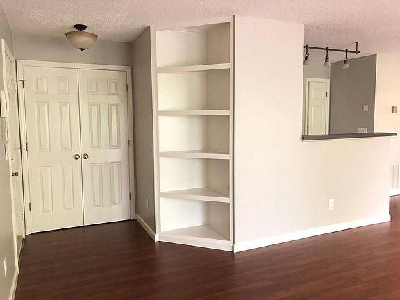 Built-in Book Shelves and Large Entry Closet in Great Room