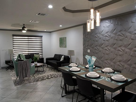 Dining room and living room