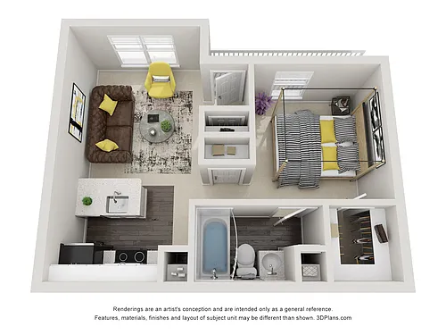 Floor plan Deluxe Studio