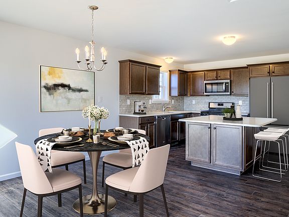 Dining Room and Standard Kitchen w Upgrades