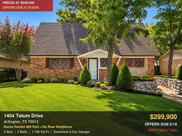 1404 Tatum Dr, Arlington, TX 76012