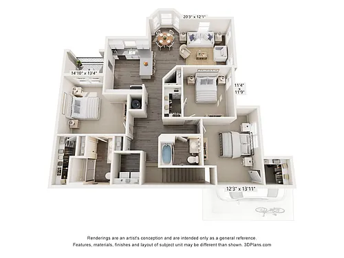 Floor plan Tango w/Garage