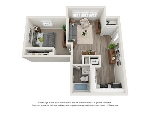 Floor plan Columbia (Upgraded)