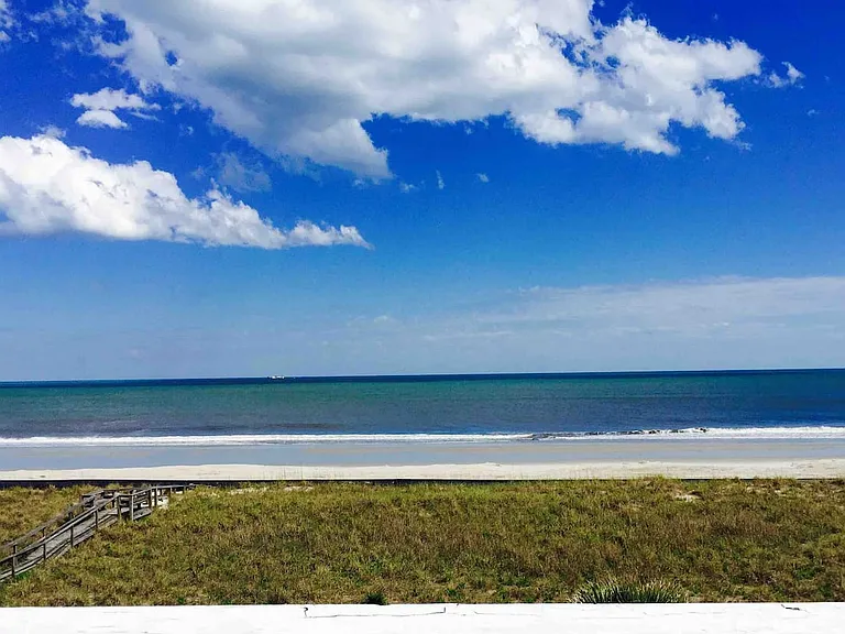Ocean front view from balcony