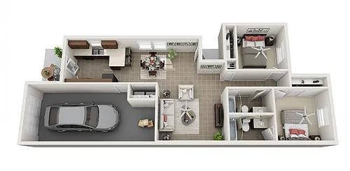 Floor plan 2 Bedroom