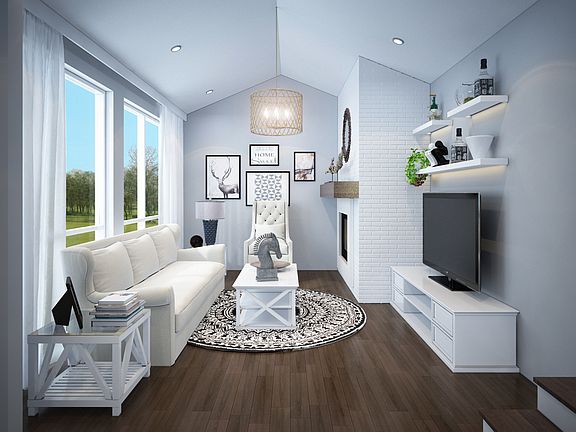 3D rendering of living room