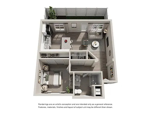 Floor plan One Bedroom