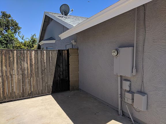 North side garage view