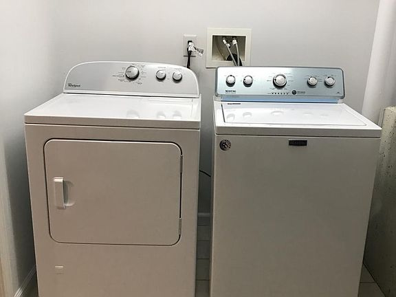 new washer and dryer included
