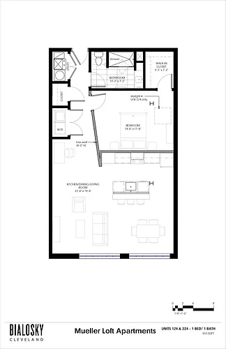 Floor plan Suites 124-224