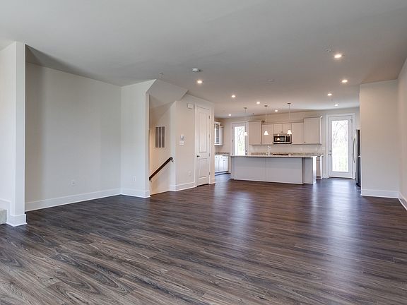 Dining area overlooking great room