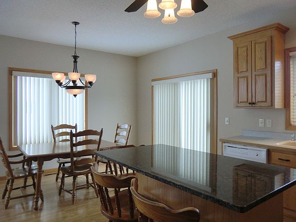 adjacent dinning room leads out to the HUGE deck