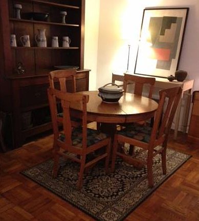 Generous dining area