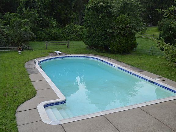 Pool view from house