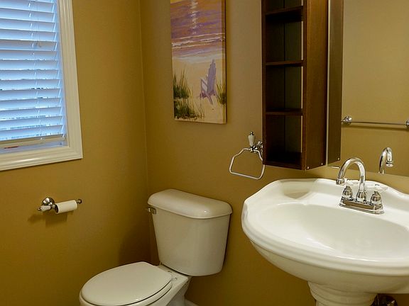 Half bath on 1st floor.