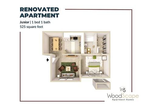 Floor plan Junior Renovated