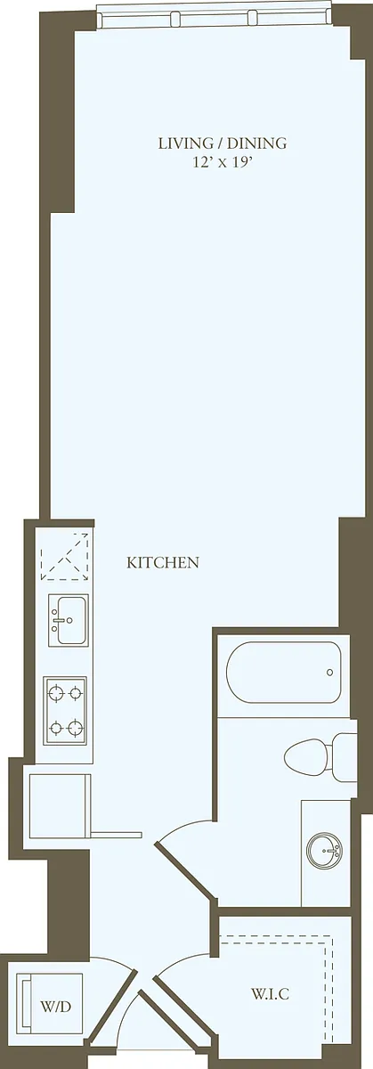 Floor plan Studio B