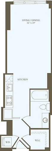 Floor plan Studio B