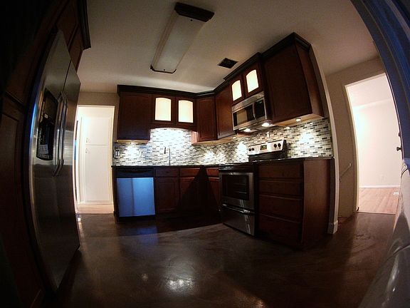 Kitchen (taken with a fish-eye lens)