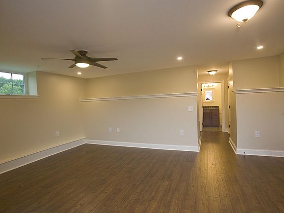 Living room with ceiling fan
