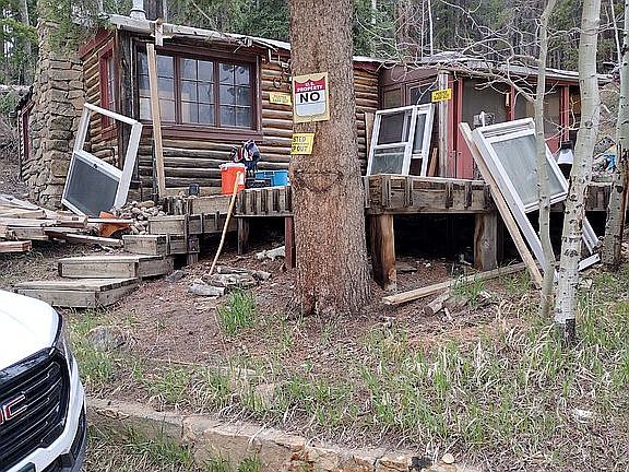 Before clean up of property