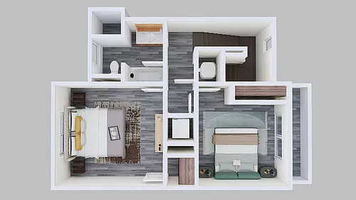 Floor plan 2 Bedroom Townhouse