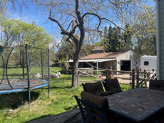 Trampoline (optional) and back deck