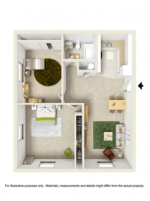 Floor plan Two Bedroom