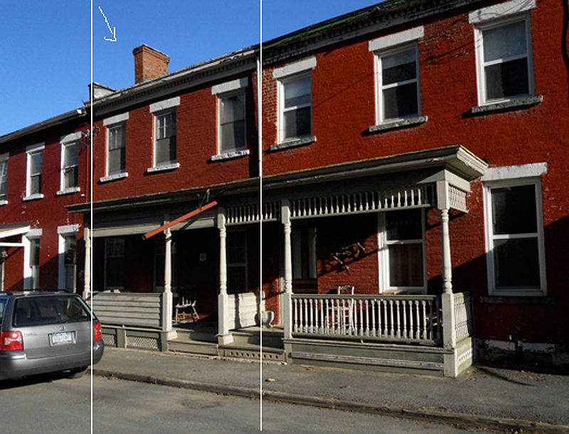 Brick Row House Front
