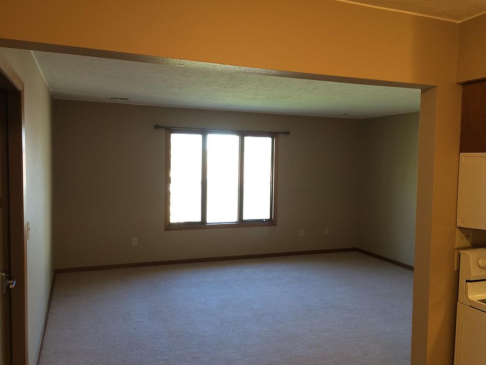 Looking into the living room from the kitchen.