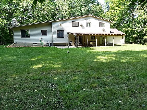 back yard with covered patio