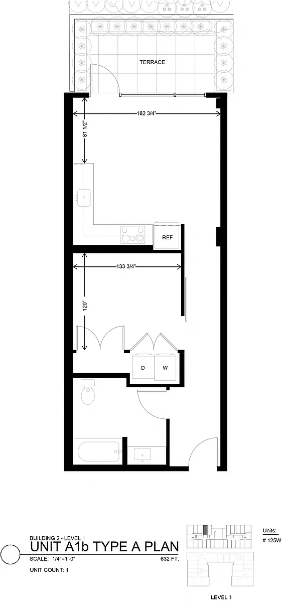 Floor plan Urban 1 Bedroom