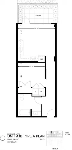 Floor plan Urban 1 Bedroom