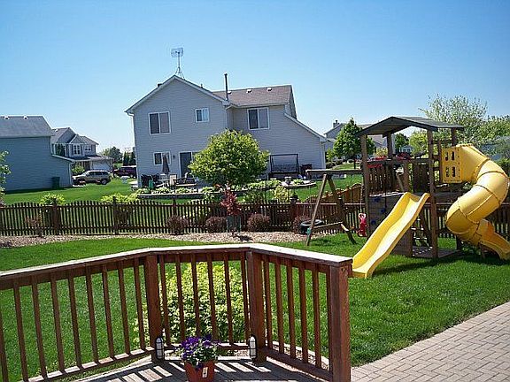 View from deck in backyard