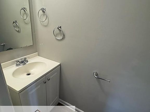 Half bathroom downstairs