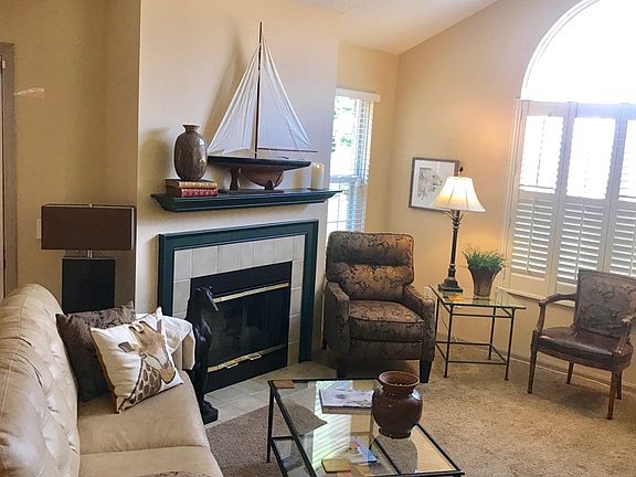 living room with fireplace