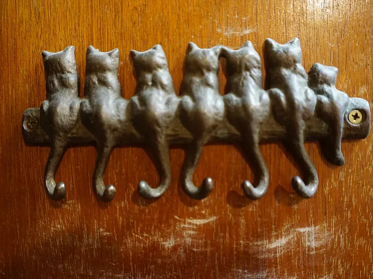 Kitchen Armoire Key Storage by Cats