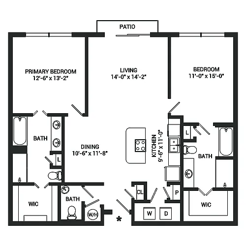 Floor plan 2x2 B3Pyq Upgrade