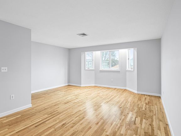 Living room with bay window