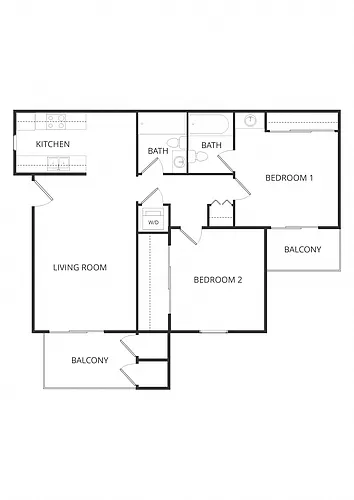 Floor plan 2X2