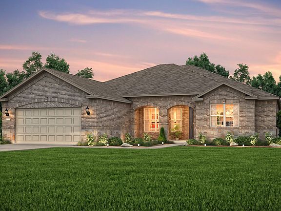 The Napa Valley, a 1-story new home with 2-car garage, shown with Home Exterior B