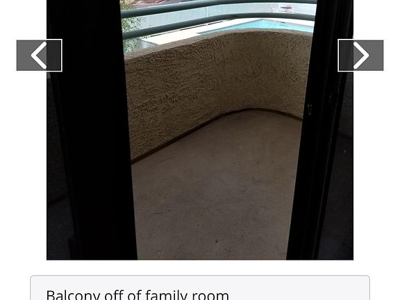 Front balcony