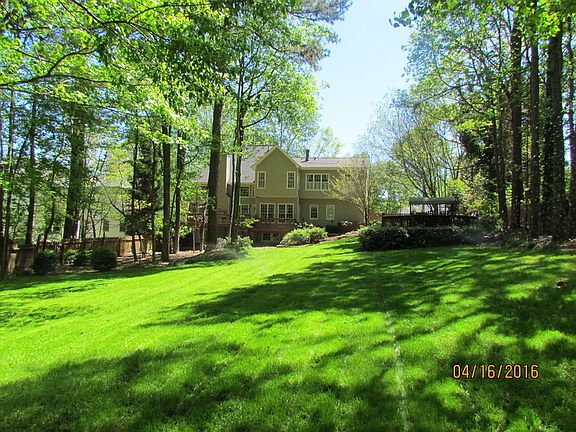 Back yard view of home